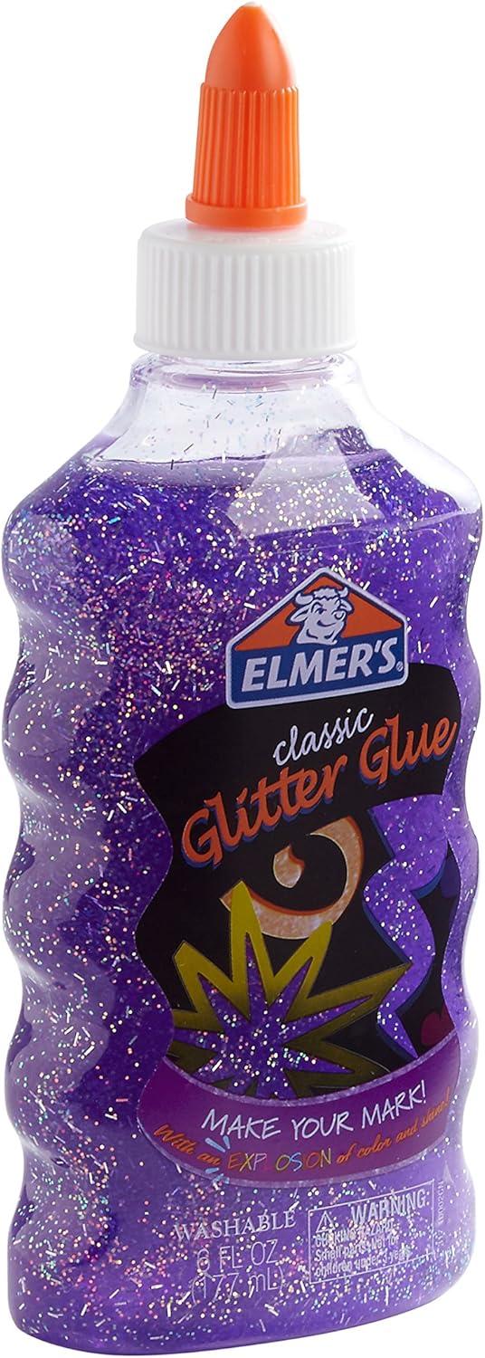 imageElmers Liquid Glitter Glue Great For Making Slime Washable Assorted Colors 6 Ounces Each 3 Count4 count Assorted