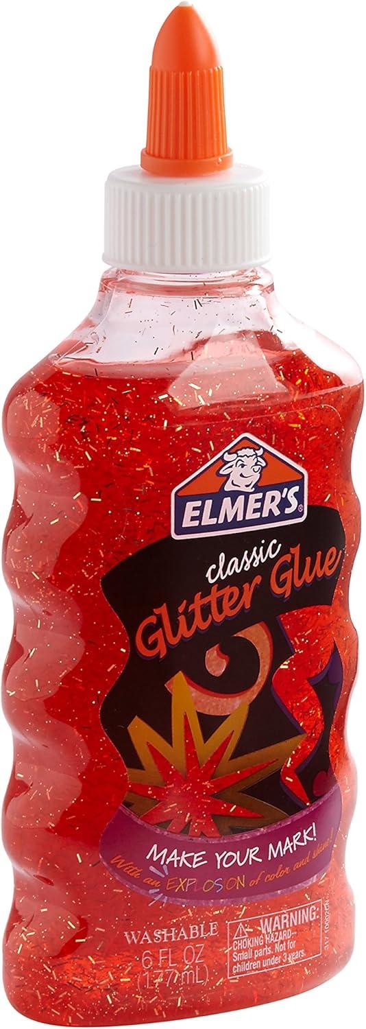 imageElmers Liquid Glitter Glue Great For Making Slime Washable Assorted Colors 6 Ounces Each 3 Count4 count Assorted