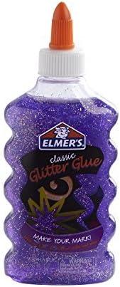imageElmers Liquid Glitter Glue Great For Making Slime Washable Assorted Colors 6 Ounces Each 3 CountGreen  Purple  Pink