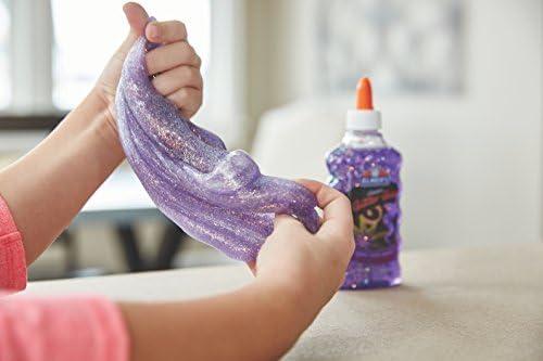imageElmers Liquid Glitter Glue Great For Making Slime Washable Assorted Colors 6 Ounces Each 3 CountGreen  Purple  Pink