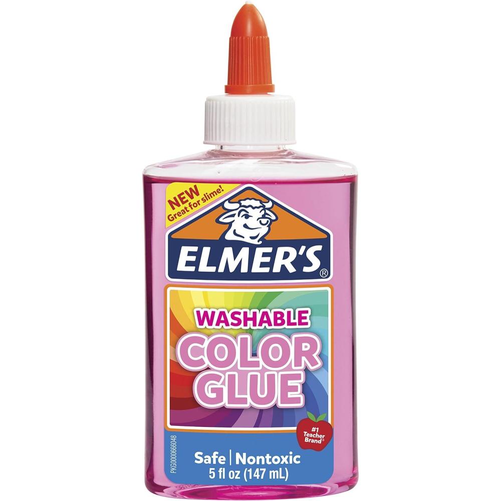 imageElmers Washable Translucent Color Glue Great For Making Slime Assorted Colors 5 Ounces Each 4 Count 5 Oz Standard Packaging