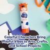 imageElmers BlooStick Buddies Glue Sticks Disappearing Blue Glue Stick AntiRoll Cap 6g 48 Count48 Count BlooStick Buddies
