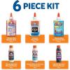 imageElmers Collection Slime Kit  Supplies Include Glow In The Dark Magical Liquid Slime Activator Metallic Magical Liquid Confetti Translucent Glue Metallic Glue Clear 6 CountSlime Kit