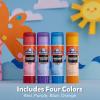 imageElmers Color n Glitz Glue Sticks Washable Assorted Colors Includes Disappearing Purple Glue Sticks 6 Grams 12 PackColor n Glitz