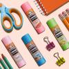 imageElmers Color n Glitz Glue Sticks Washable Assorted Colors Includes Disappearing Purple Glue Sticks 6 Grams 12 PackDessert Scented
