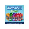 imageElmers Color n Glitz Glue Sticks Washable Assorted Colors Includes Disappearing Purple Glue Sticks 6 Grams 12 PackTropical Scented