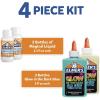 imageElmers Glow In The Dark Slime Kit Includes Glow In The Dark Glue Assorted Colors Magical Liquid Slime Activator 4 Count