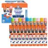 imageElmers BlooStick Buddies Glue Sticks Disappearing Blue Glue Stick AntiRoll Cap 6g 48 Count30 Count Variety Pack