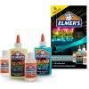 imageElmers Glow In The Dark Slime Kit Includes Glow In The Dark Glue Assorted Colors Magical Liquid Slime Activator 4 Count