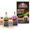 imageElmers GlowintheDark Slime Kit 2062242 Yellow  Purple Glow 4 Piece Kit