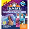 imageElmers Glue Deluxe Starter Slime Kit  Slime Supplies  Clear School Glue ampamp Glitter Glue Pens 3 CountPink  Blue  Purple Glitter