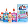 imageElmers Glue Slime Kit Dinosaur Night Makes Color Changing and Glow in the Dark Slime Includes Liquid Glue and Activator 4 CountNeon Sky Slime Kit