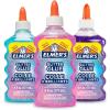 imageElmers Liquid Glitter Glue Assorted 6oz I Blue Pink Purple