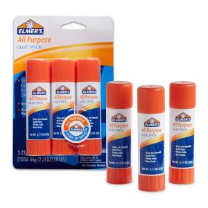 imageElmers 12Count AllPurpose Glue Sticks 22 Grams Clear Washable ampamp NonToxic Ideal for Household Classroom ampamp Craft UseMulticolor