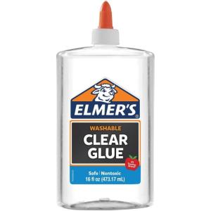 imageElmers Clear Liquid School Glue Slime Glue ampamp Craft Glue  Large 16 Ounces for School Supplies ampamp Slime Supplies  Washable Glue