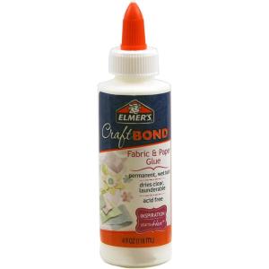 imageElmers E431 Craft Bond Fabric and Paper Glue 4 oz Clear