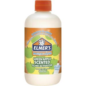 imageElmers Slime Activator  Magical Liquid for Scented Slime Green Apple 875 oz BottleGreen Apple
