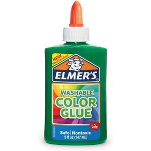 imageElmers Washable Color Glue Green 5 Ounces for Making Slime 5 OzGreen