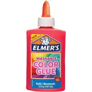 imageElmers Washable Color Glue Green 5 Ounces for Making Slime 5 OzPink