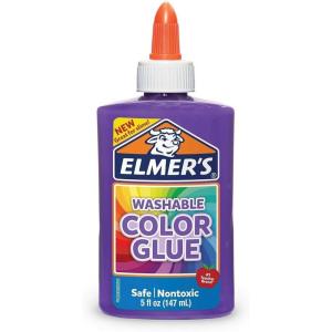 imageElmers Washable Color Glue Green 5 Ounces for Making Slime 5 OzPurple