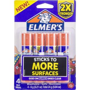 imageElmersE5010 Extra Strength Glue Sticks 021 Ounces 60 CountMulticolor