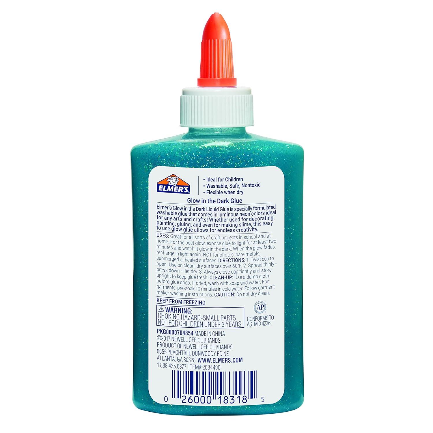 imageElmers Liquid Glitter Glue Assorted 6oz I Blue Pink Purple 1 Teacher Brand4 Count