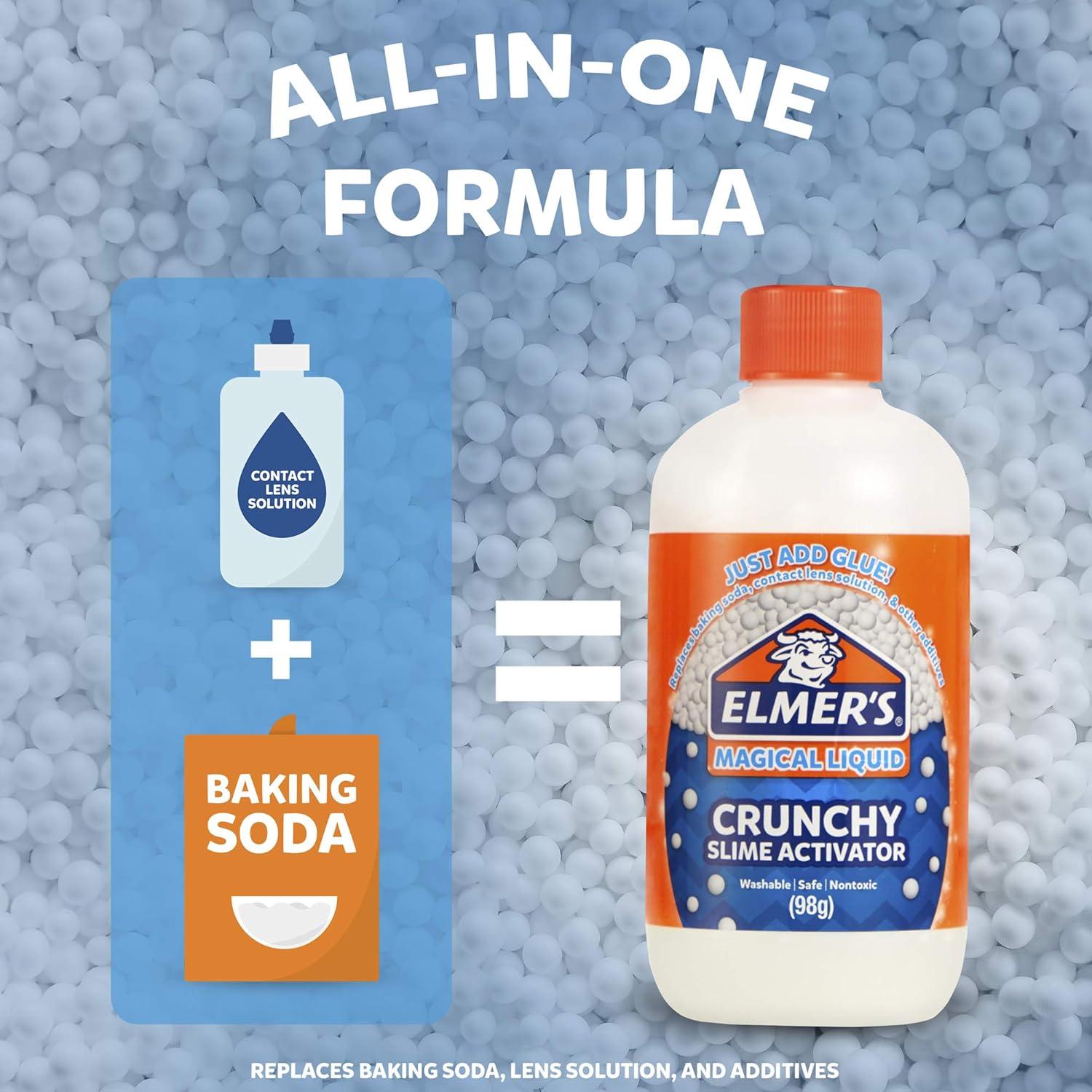 imageElmers Crunchy Magical Liquid Glue Slime Activator 875 FL oz BottleWhite