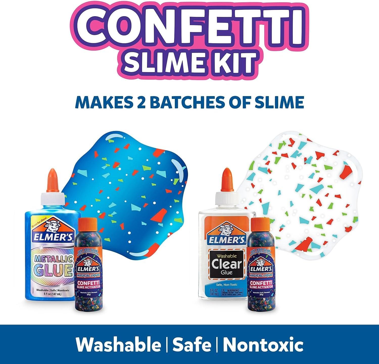 imageElmers Eclipse Slime Kit Assorted 4 CountConfetti Slime Kit