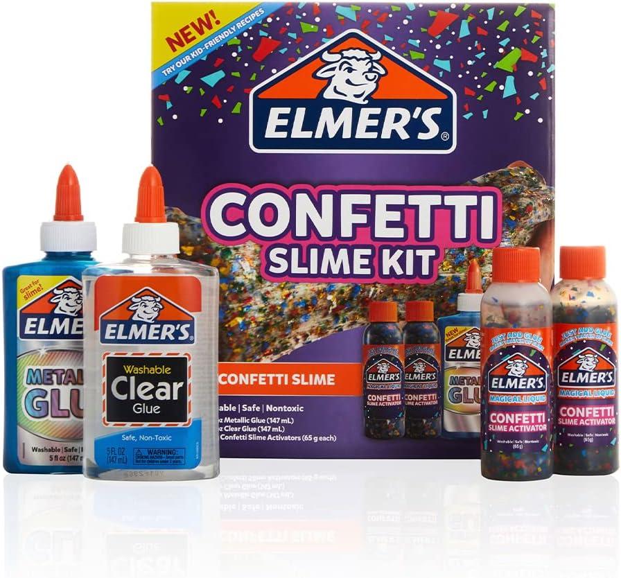 imageElmers Eclipse Slime Kit Assorted 4 CountConfetti Slime Kit