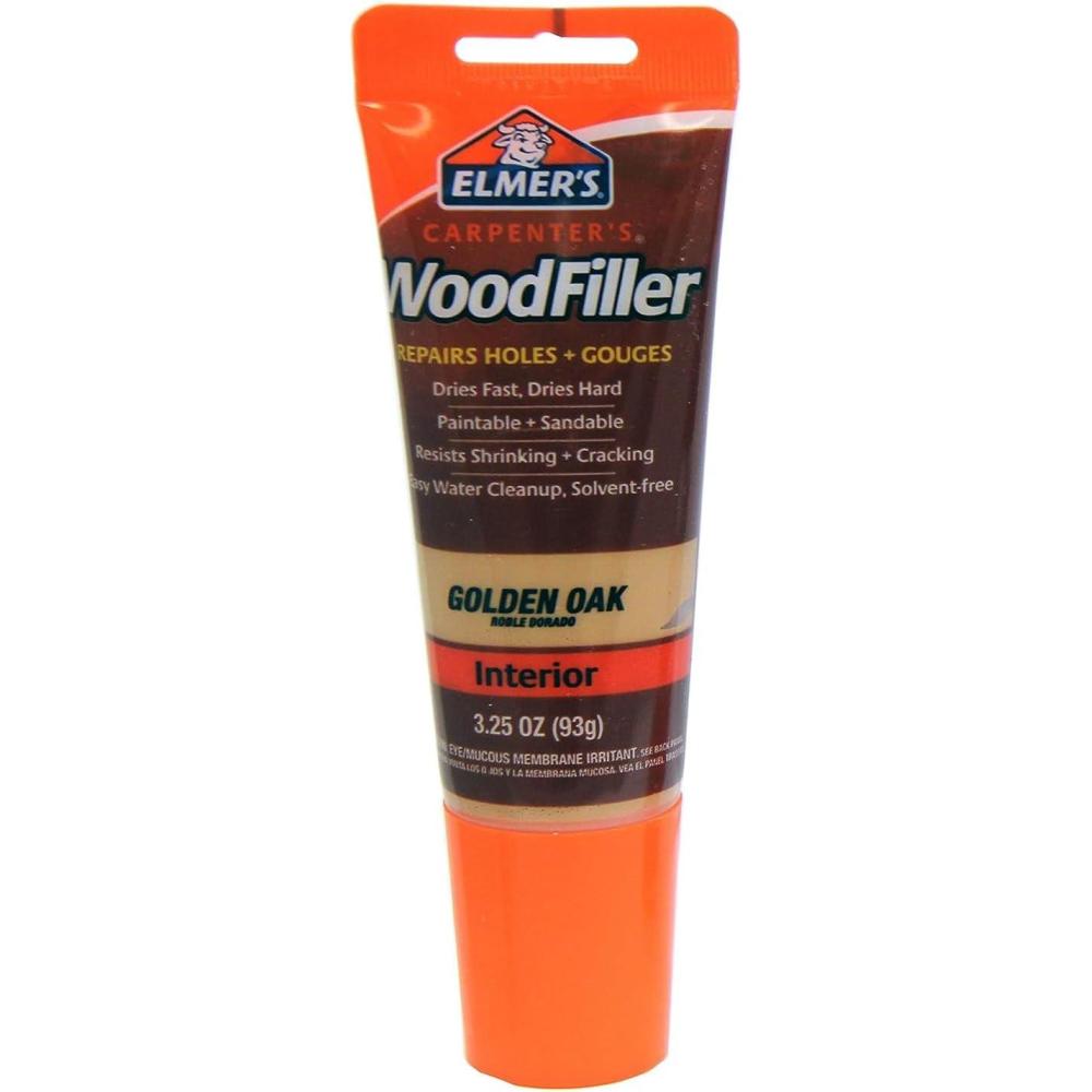 imageElmers E861 Carpenters Wood Filler 325Ounce Tube Golden OakGolden Oak