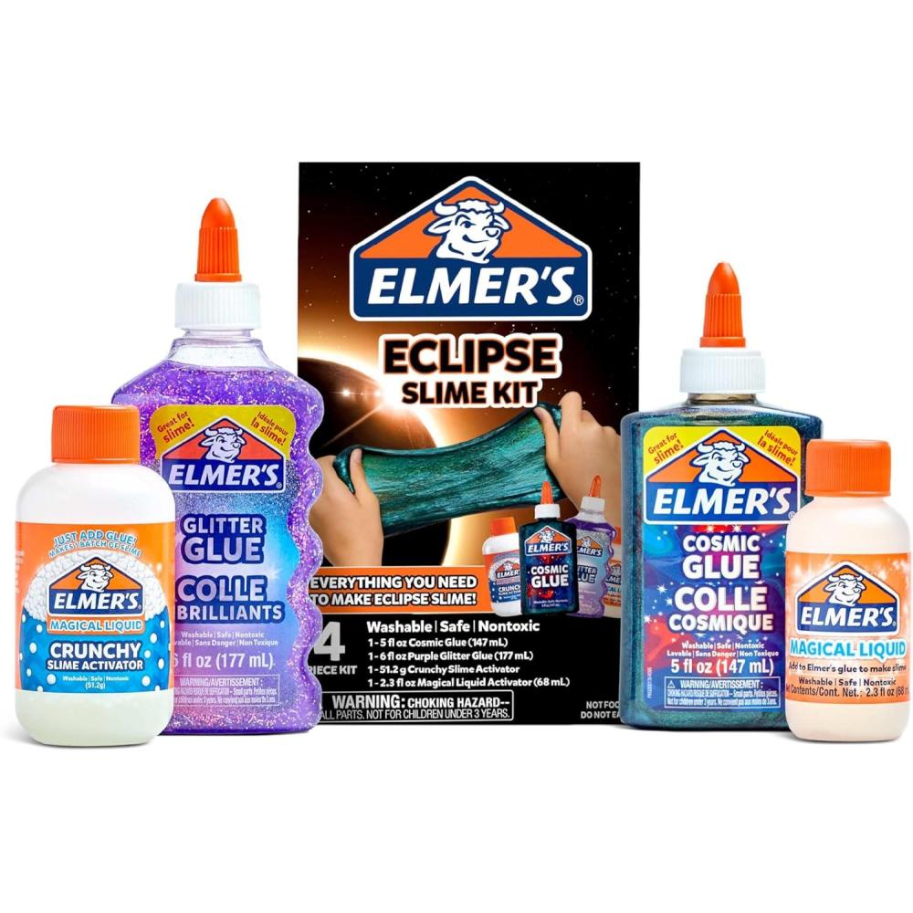 imageElmers Eclipse Slime Kit Assorted 4 CountNEW Eclipse Slime Kit