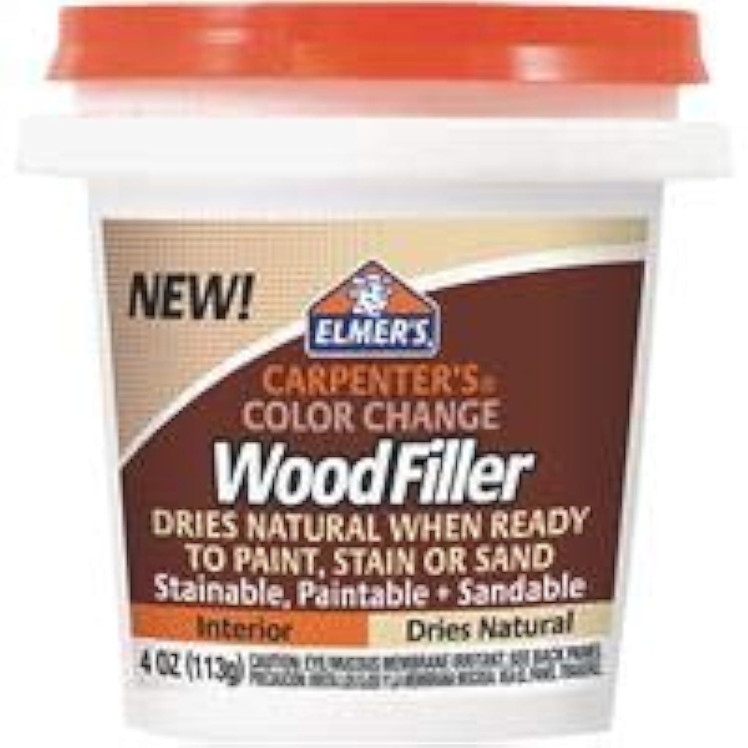 imageElmers E914 Carpenters Color Change Wood Filler 16Ounce NaturalNatural