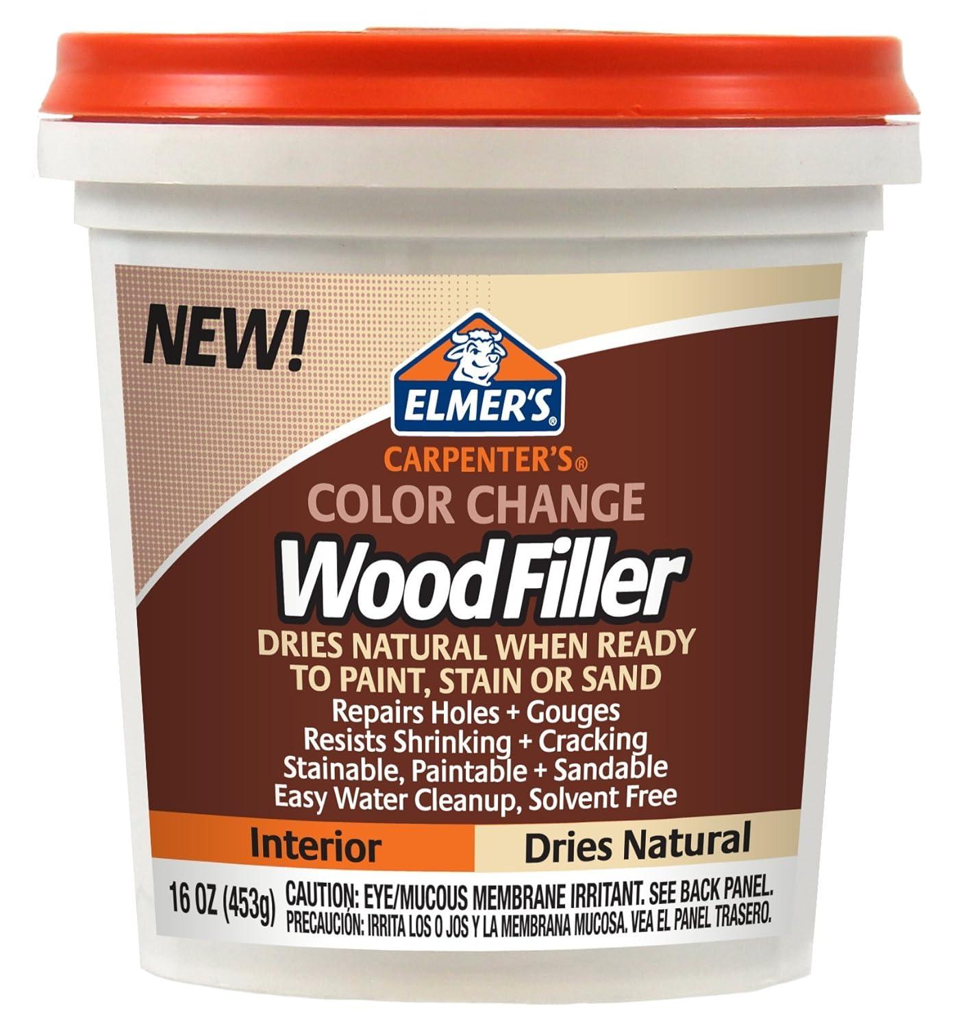 imageElmers E914 Carpenters Color Change Wood Filler 16Ounce NaturalNatural