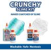 imageElmers Crunchy Slime Kit  Slime Supplies Include Metallic Liquid Glue Clear Liquid Glue Crunchy Magical Liquid Slime Activator 4 CountCrunchy Slime Kit