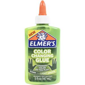 imageElmers Color Changing Liquid Glue  Makes Slime That Changes Color As You Play Dark to Light Green 5 ozDark to Light Green